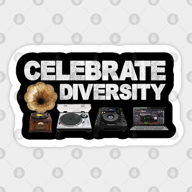 Celebrate Diversity Sticker by SupaDopeAudio